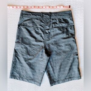 Mossimo men shorts 28 hybrid stretch swim gray striped